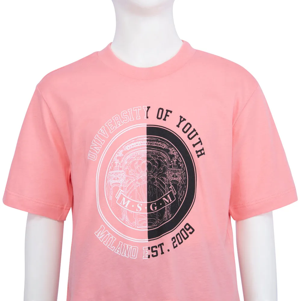 MSGM Kids  Peach T-Shirt