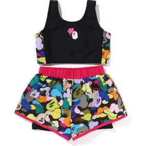 Kids Multi Camo Separate Swimwear