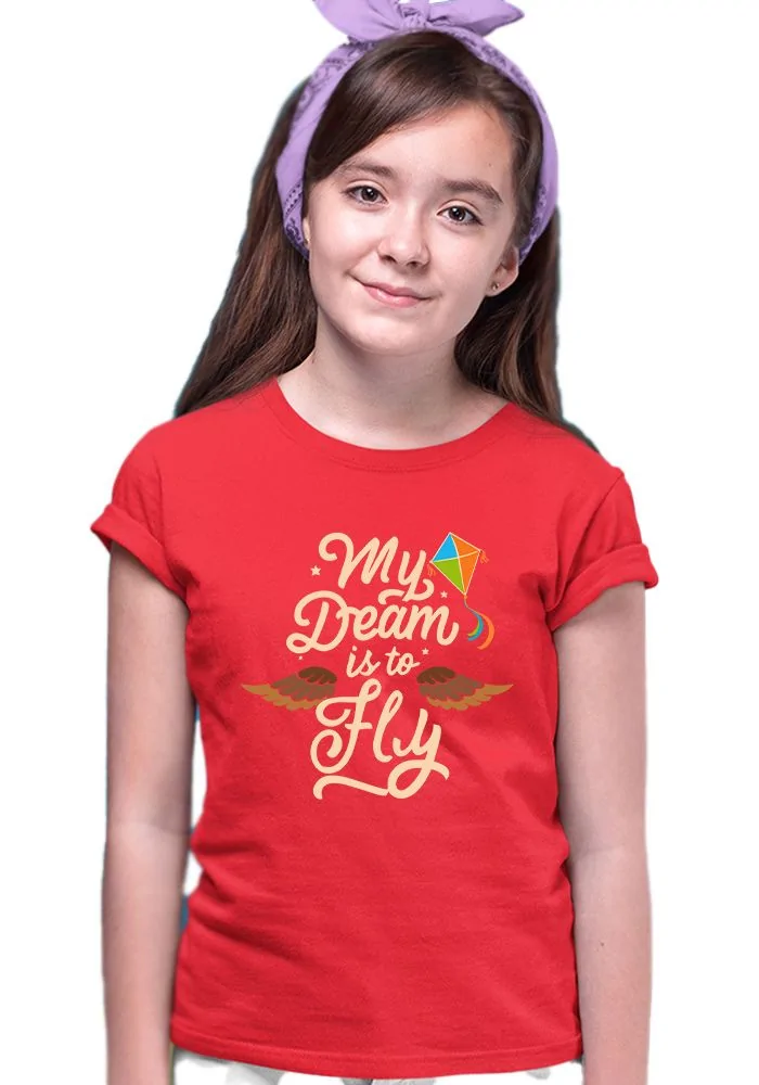 My Dream Is To Fly Senior Kids T-Shirt