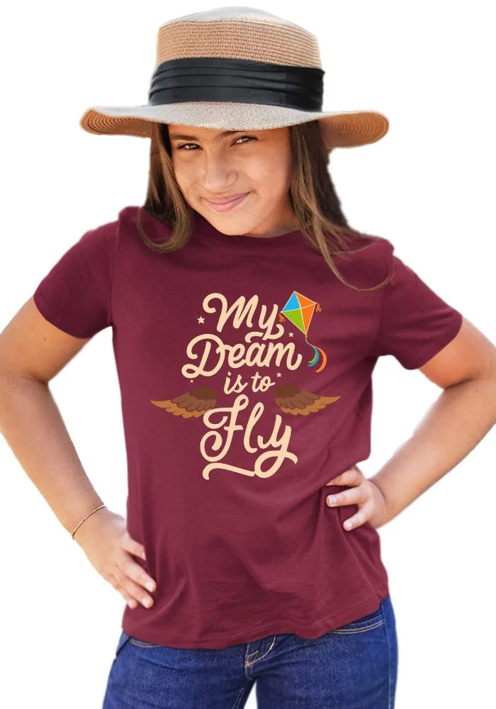 My Dream Is To Fly Senior Kids T-Shirt