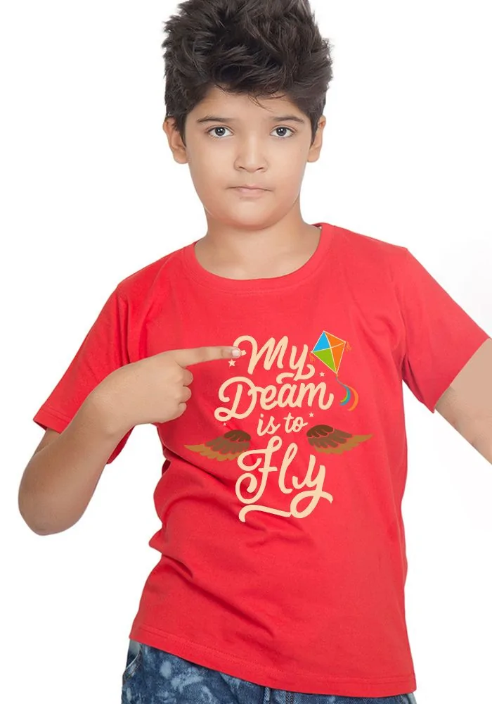 My Dream Is To Fly Senior Kids T-Shirt