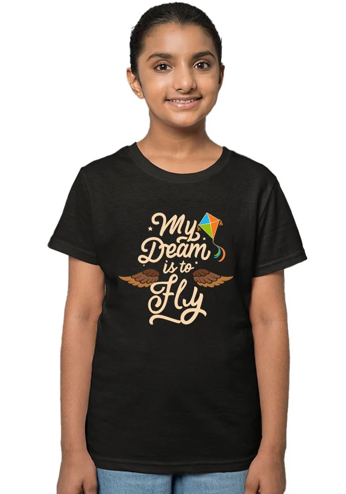 My Dream Is To Fly Senior Kids T-Shirt