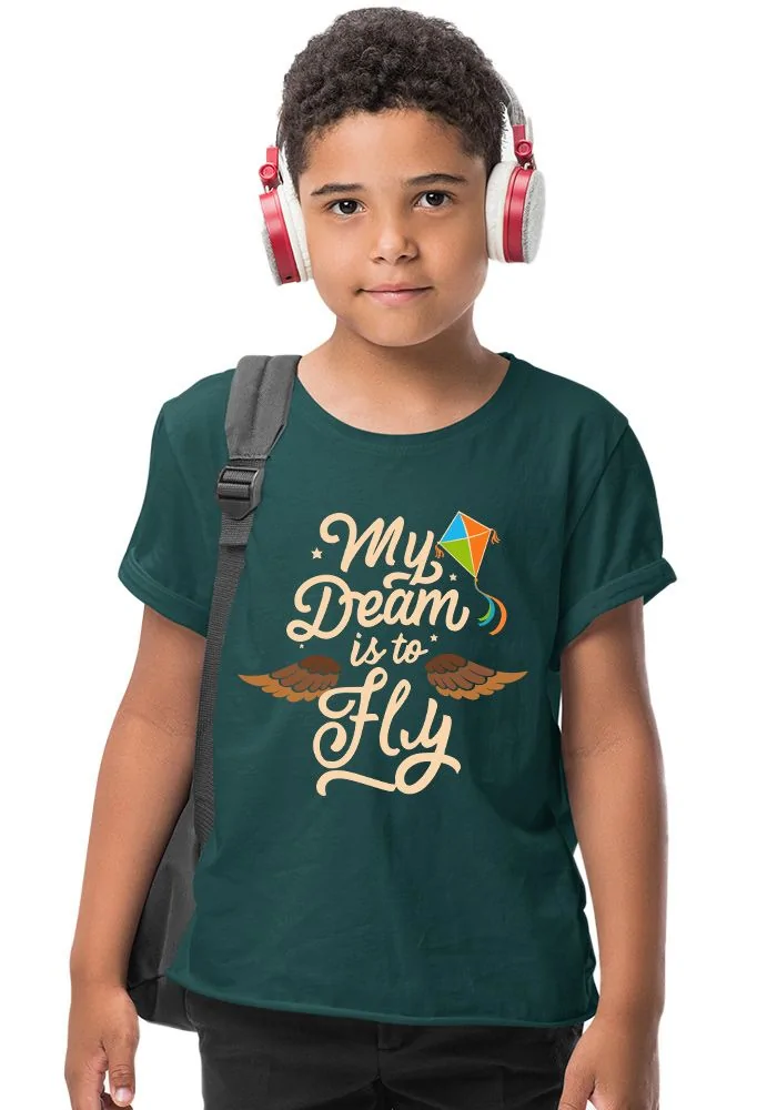 My Dream Is To Fly Senior Kids T-Shirt