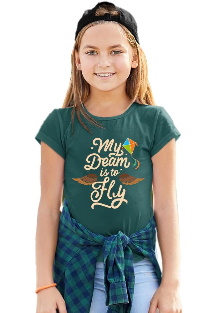 My Dream Is To Fly Senior Kids T-Shirt