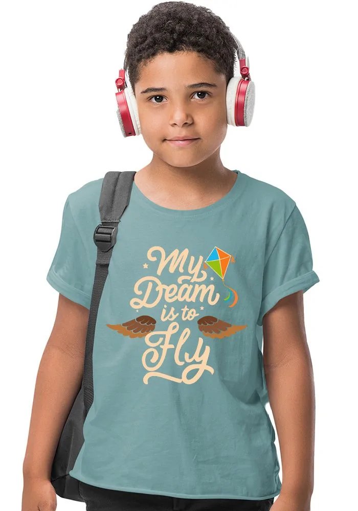 My Dream Is To Fly Senior Kids T-Shirt