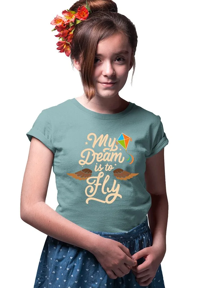 My Dream Is To Fly Senior Kids T-Shirt