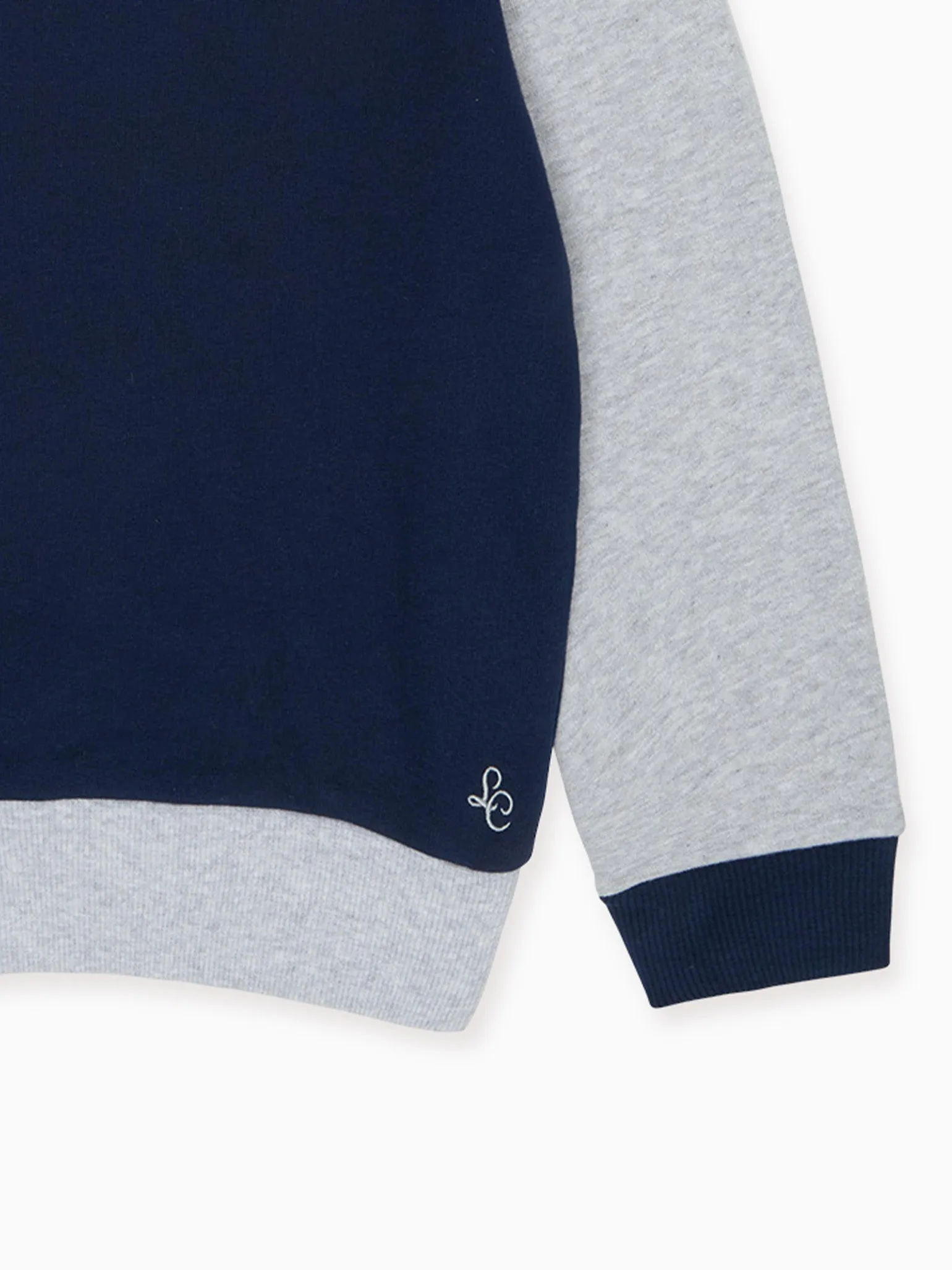 Navy Pernille Kids Cotton Sweatshirt