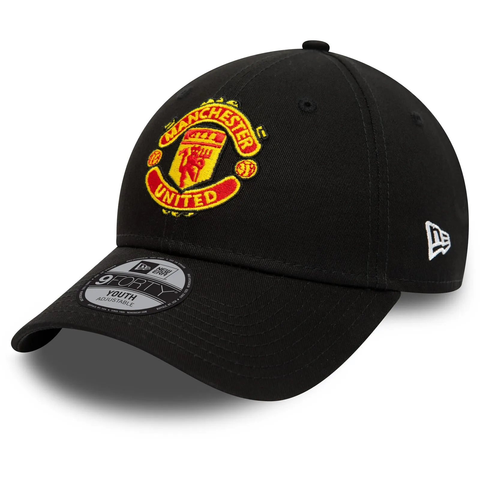 New Era Kids 9FORTY Manchester United FC Cap - Black - 4-6 Yrs