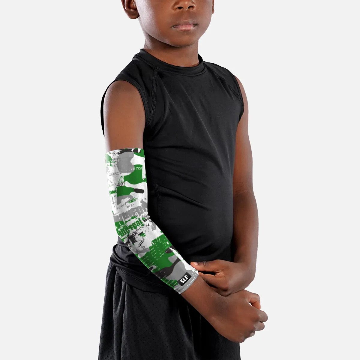 Newspaper Camo Kids Arm Sleeve