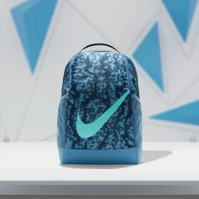 Nike Brasilia Kids Backpack - Armory Navy/Aegean Storm/Green Frost