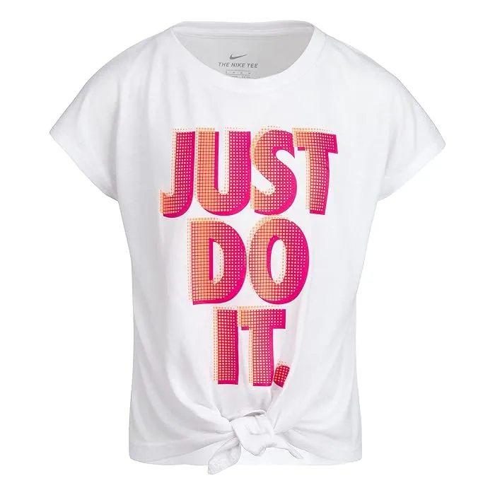 Nike Kids Front Tie Just Do It Graphic T-Shirt (Little Kids)