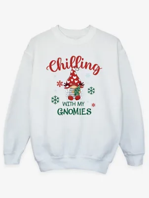 NW2 Christmas Gnomies Girl Kids White Sweatshirt | Kids | George at ASDA