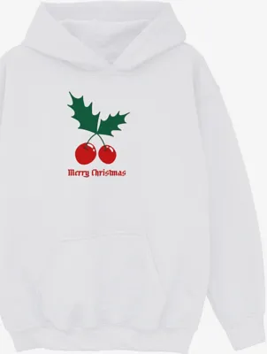 NW2 Christmas Holly Cherries Kids White Hoodie | Kids | George at ASDA