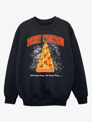 NW2 Christmas Merry Crustmas Kids Black Sweatshirt | Kids | George at ASDA