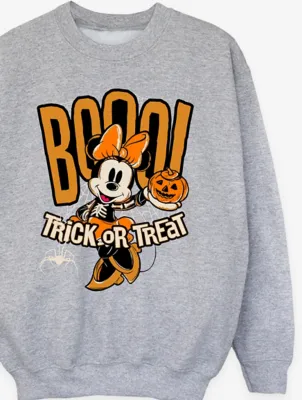 NW2 Minnie Mouse Trick Or Treat Kids Grey Sweatshirt | Kids | George at ASDA