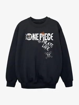 NW2 One Piece Pirate Street Kids Black Printed Sweatshirt | Kids | George at ASDA