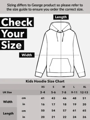 NW2 Wish Cosmic And Cool Kids Grey Printed Hoodie | Kids | George at ASDA