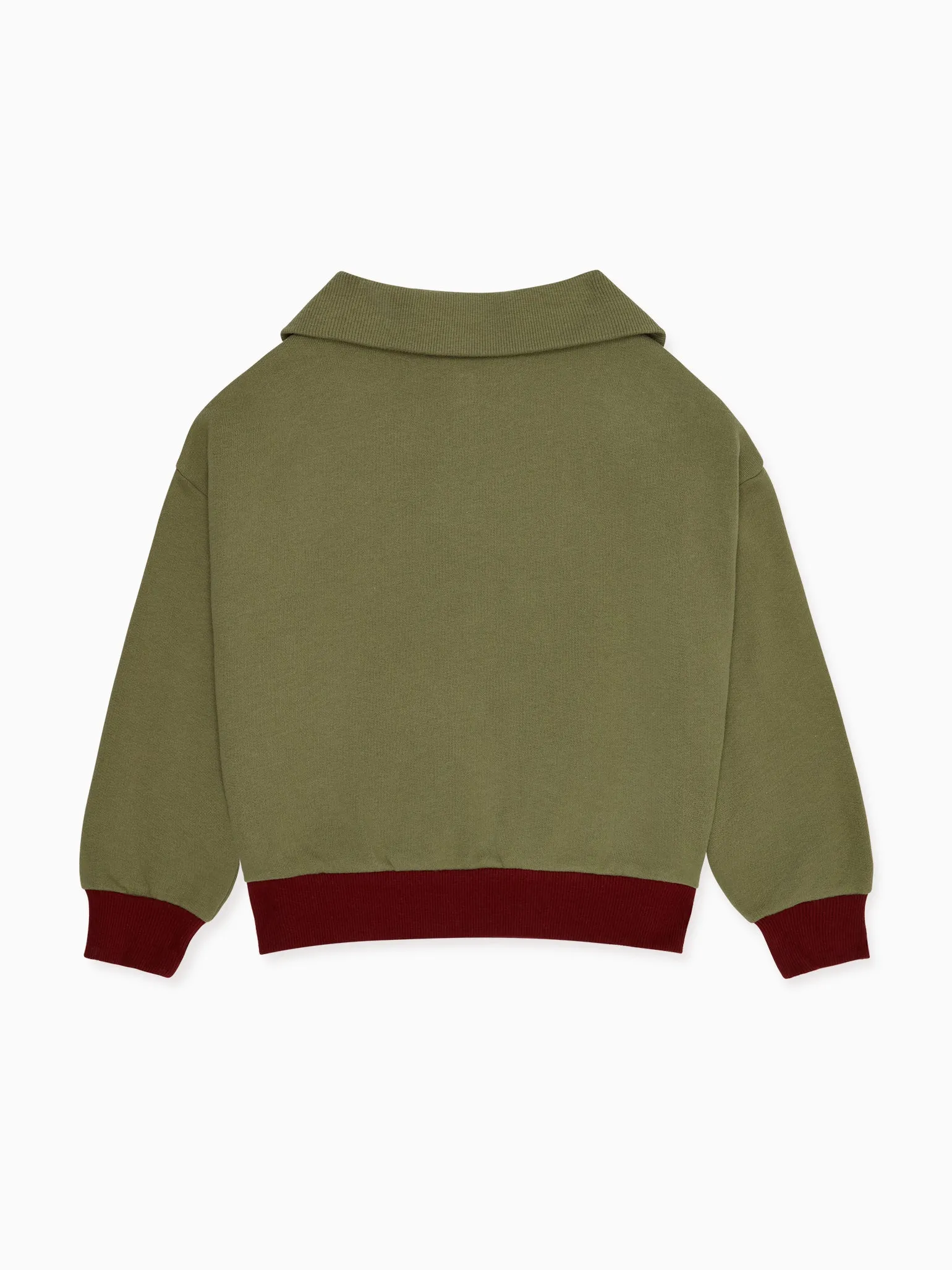 Olive Laza Contrast Kids Sweatshirt