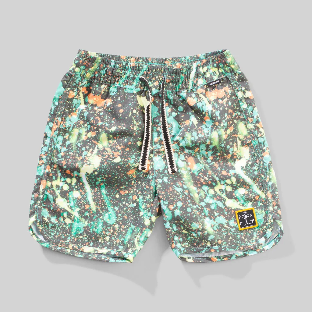 Crazykid Boardshort - Olivine Splatter