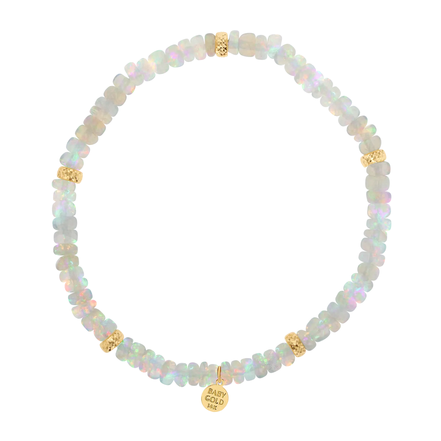 Colorful Opal Beaded Bracelet for Kids