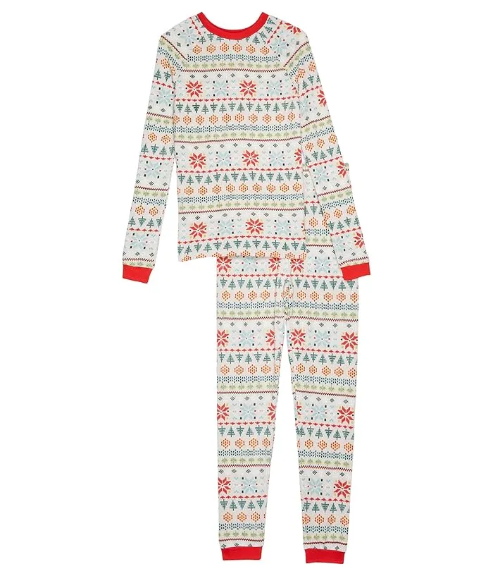 Pajamarama Nordic Fair Isle Long PJ Set (Little Kids/Big Kids)