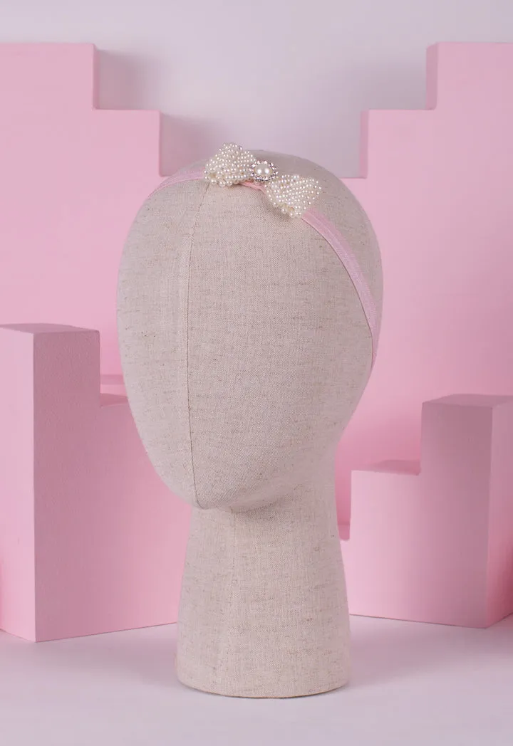 Ribbon Headband with Pearls