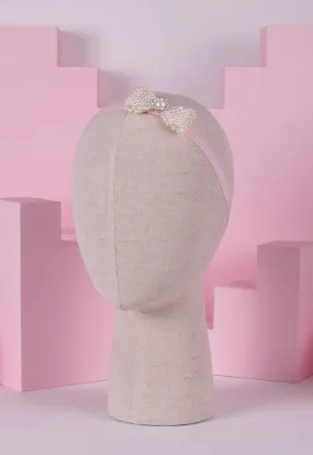 Ribbon Headband with Pearls