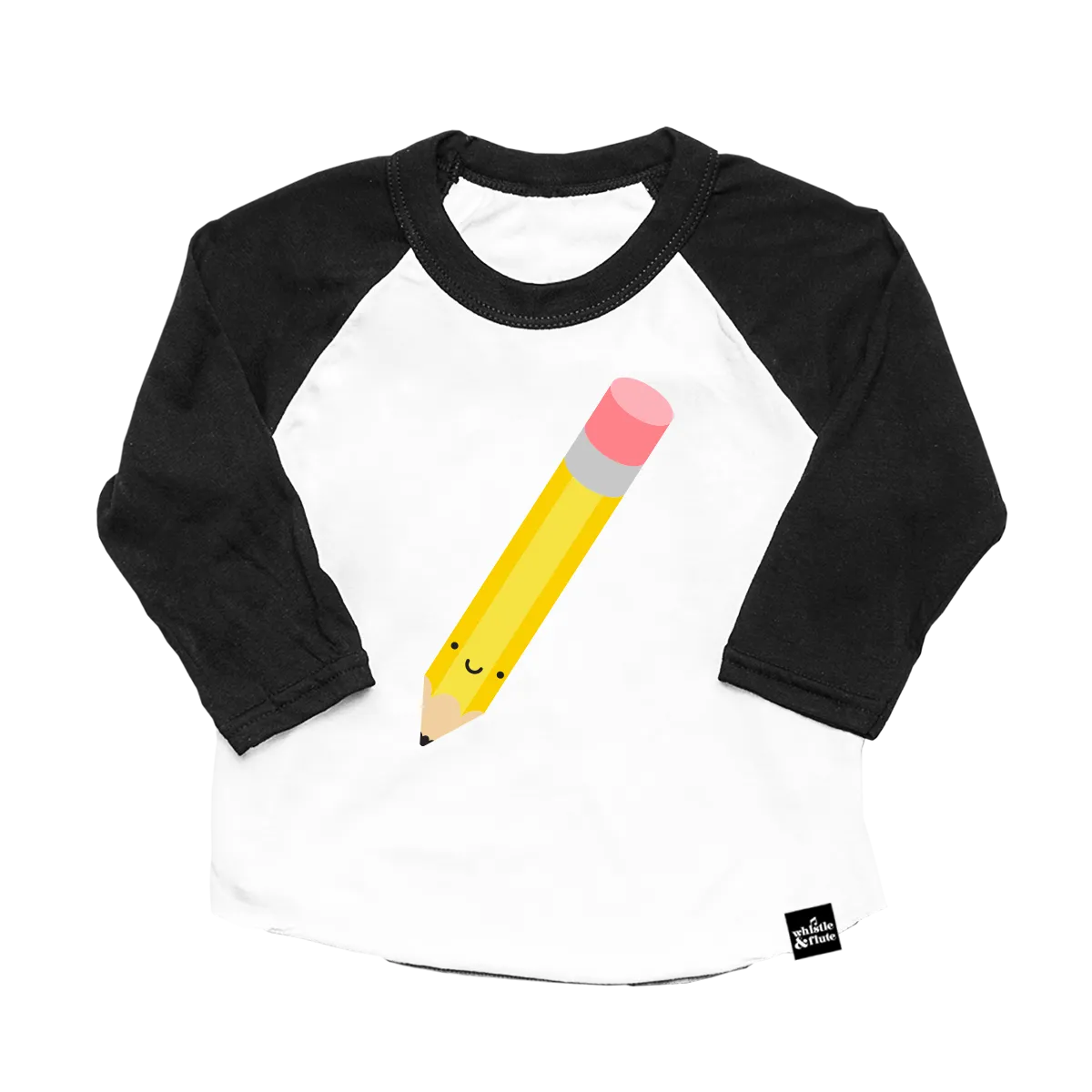 Pencil Baseball Tee by Whistle & Flute