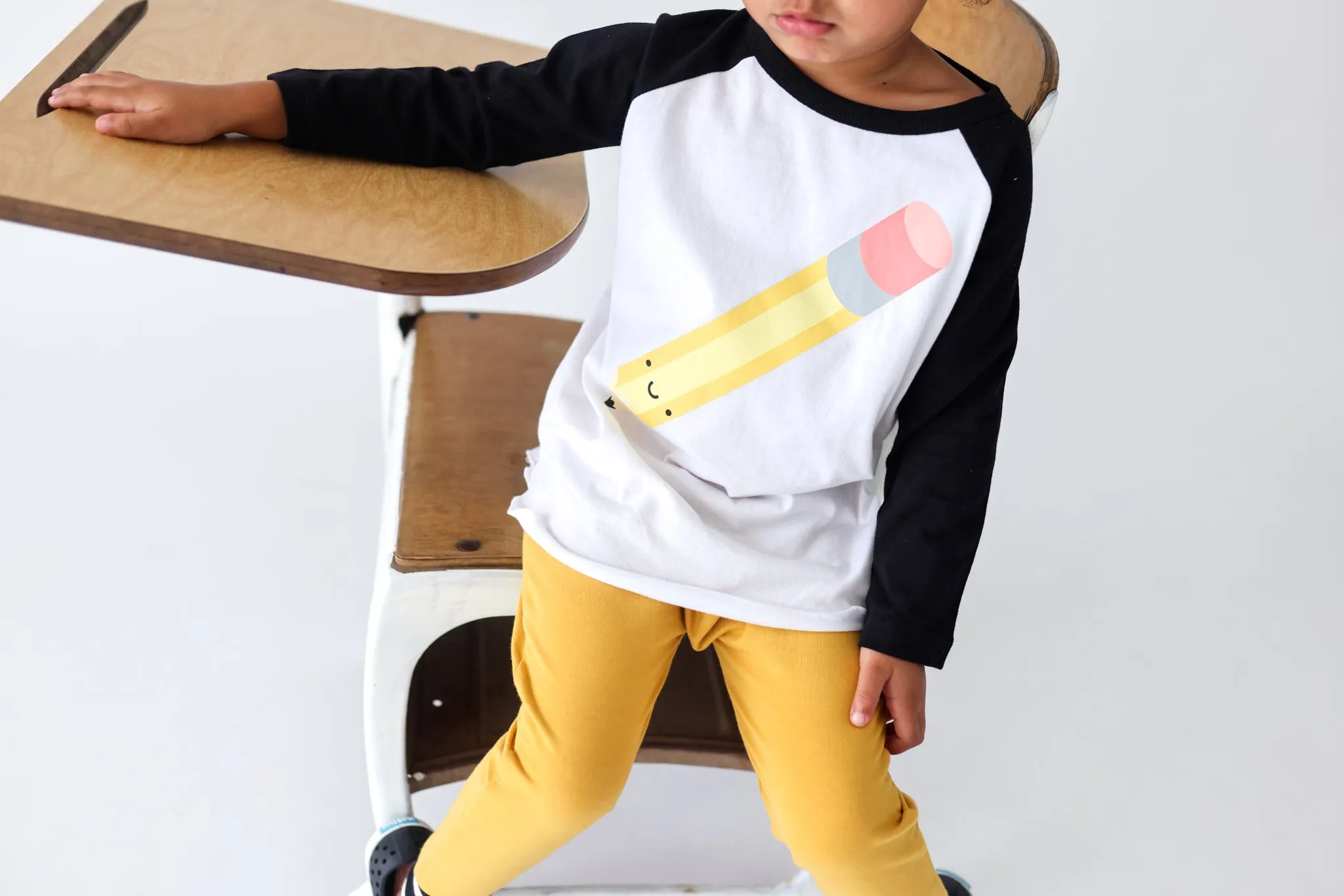 Pencil Baseball Tee by Whistle & Flute