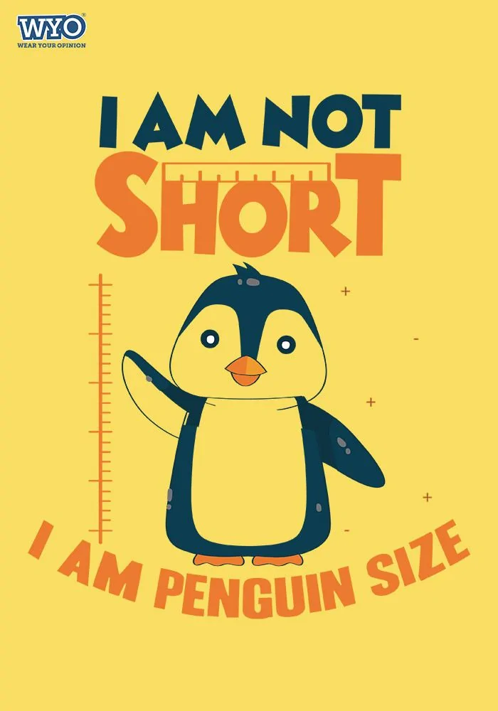 Penguin Size Kids T-Shirt