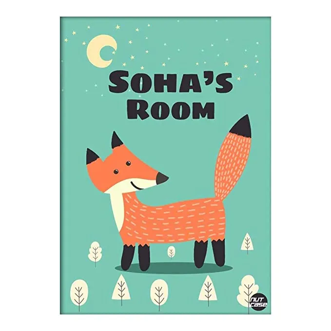 Personalised Wall Stickers for Kids Room - Fox