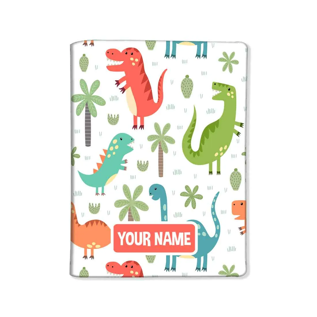 Personalized Kids Design Passport Cover Luggage Tag Set -Dinosaurs