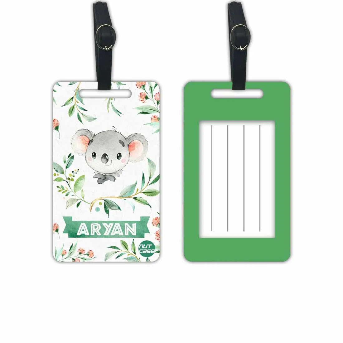 Personalized Kids Passport Cover Luggage Tag Set - Koala