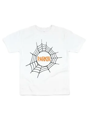 Personalized Kids Spiderweb T-Shirt