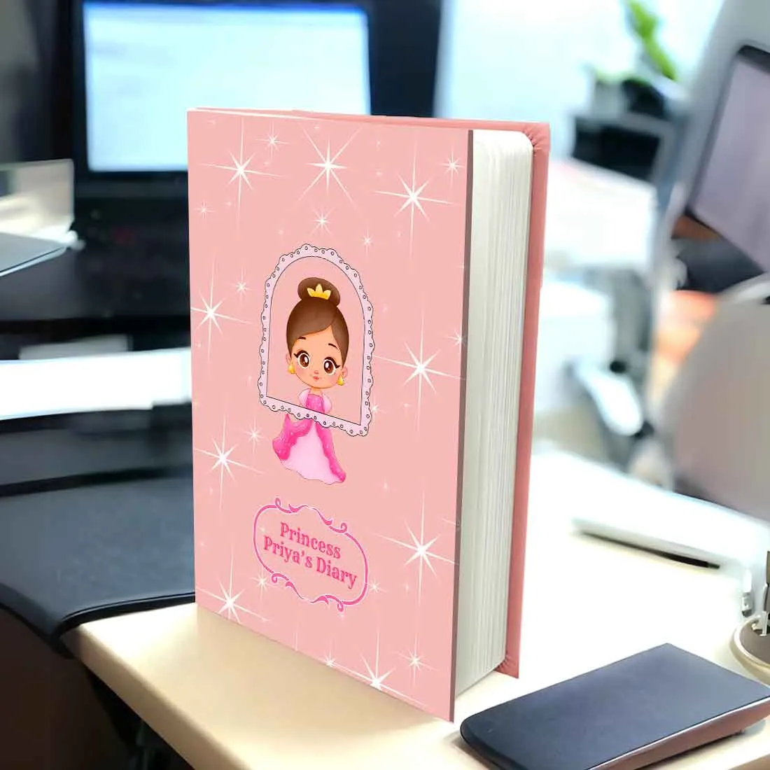 Personalized Name on Diary for Kids - Cute Printed Small Diaries