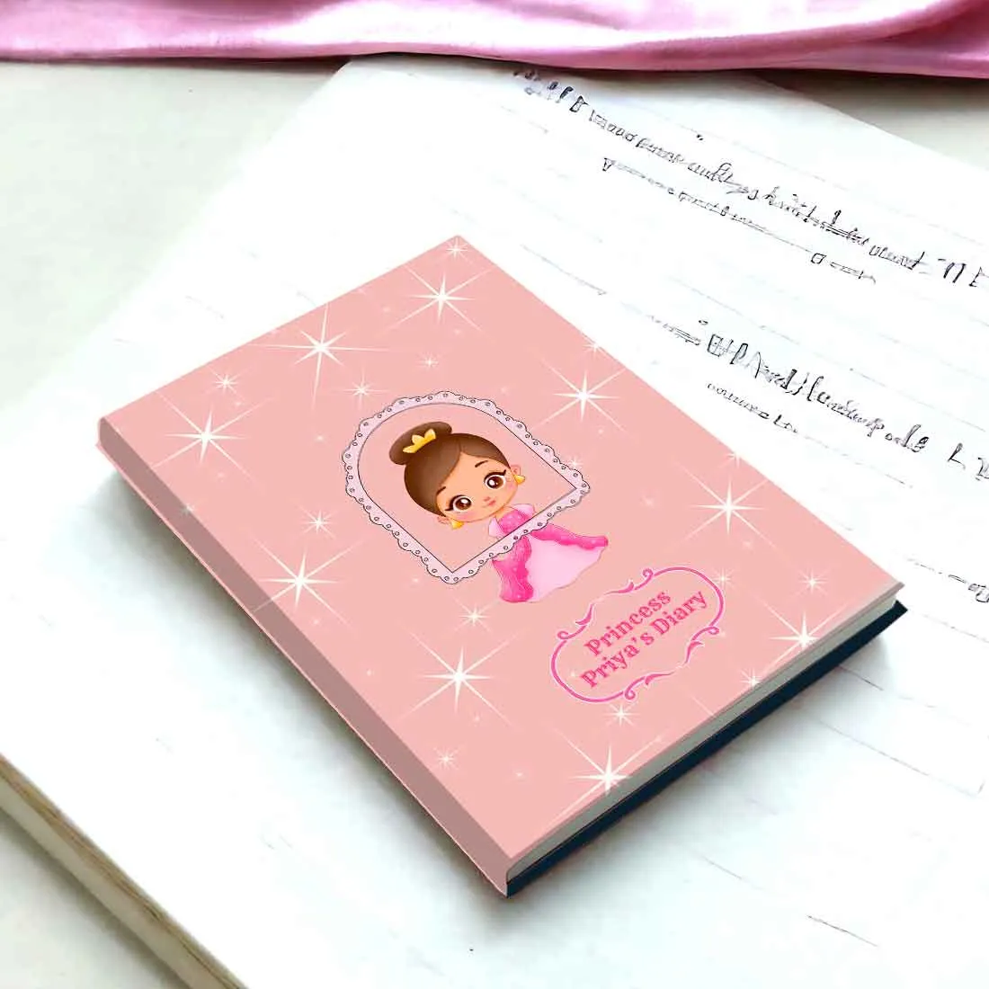 Personalized Name on Diary for Kids - Cute Printed Small Diaries