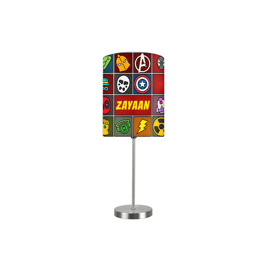 Personalized Night Lamp for Kids - Superhero's Logo