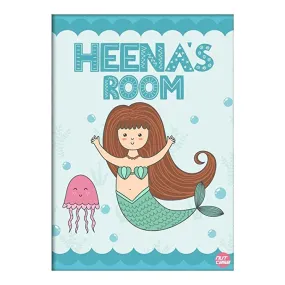 Personalized Wallpaper Sticker for Kids Bedroom - Jellyfish Blue