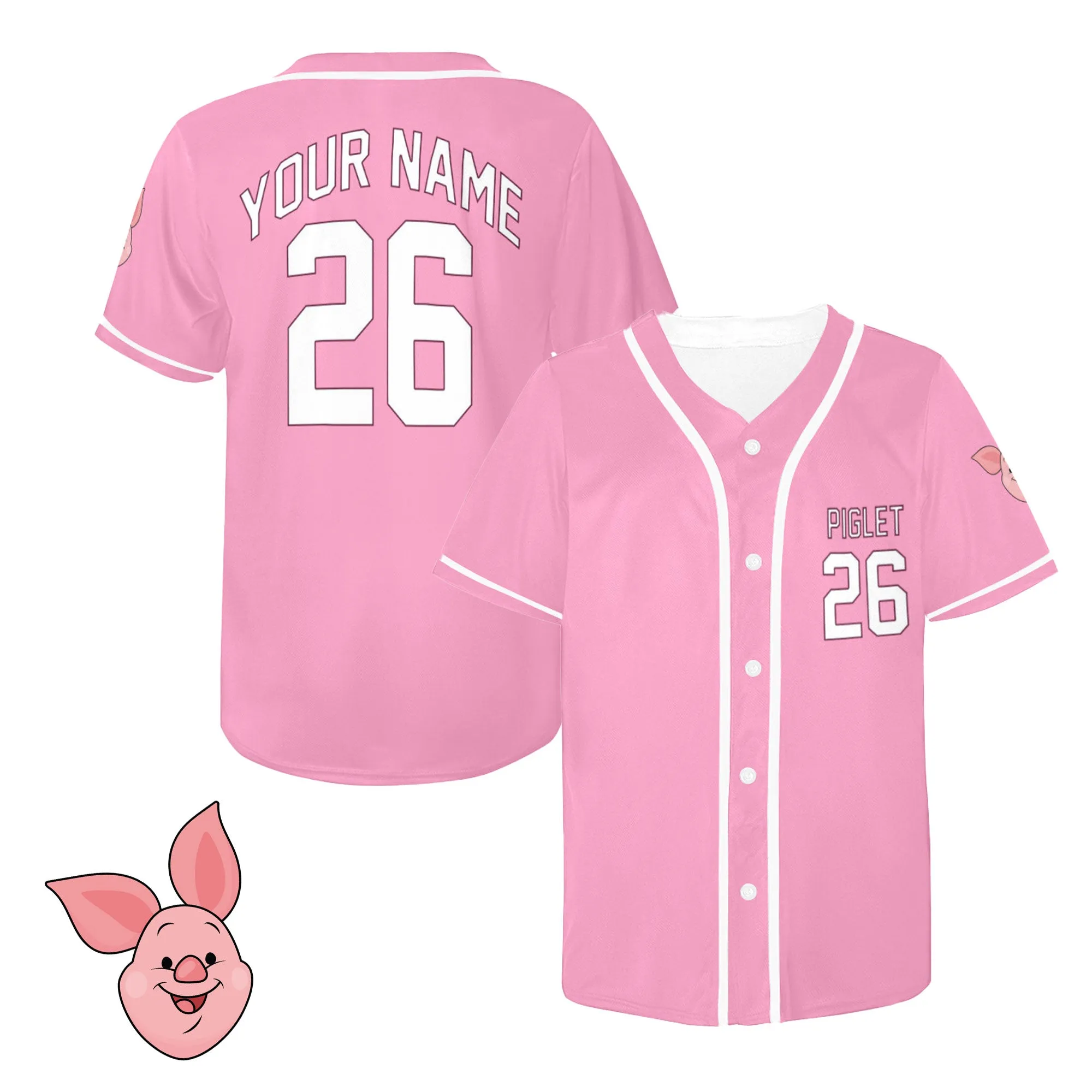 Piglet Customizable Jersey (Adults And Kids Sizes)