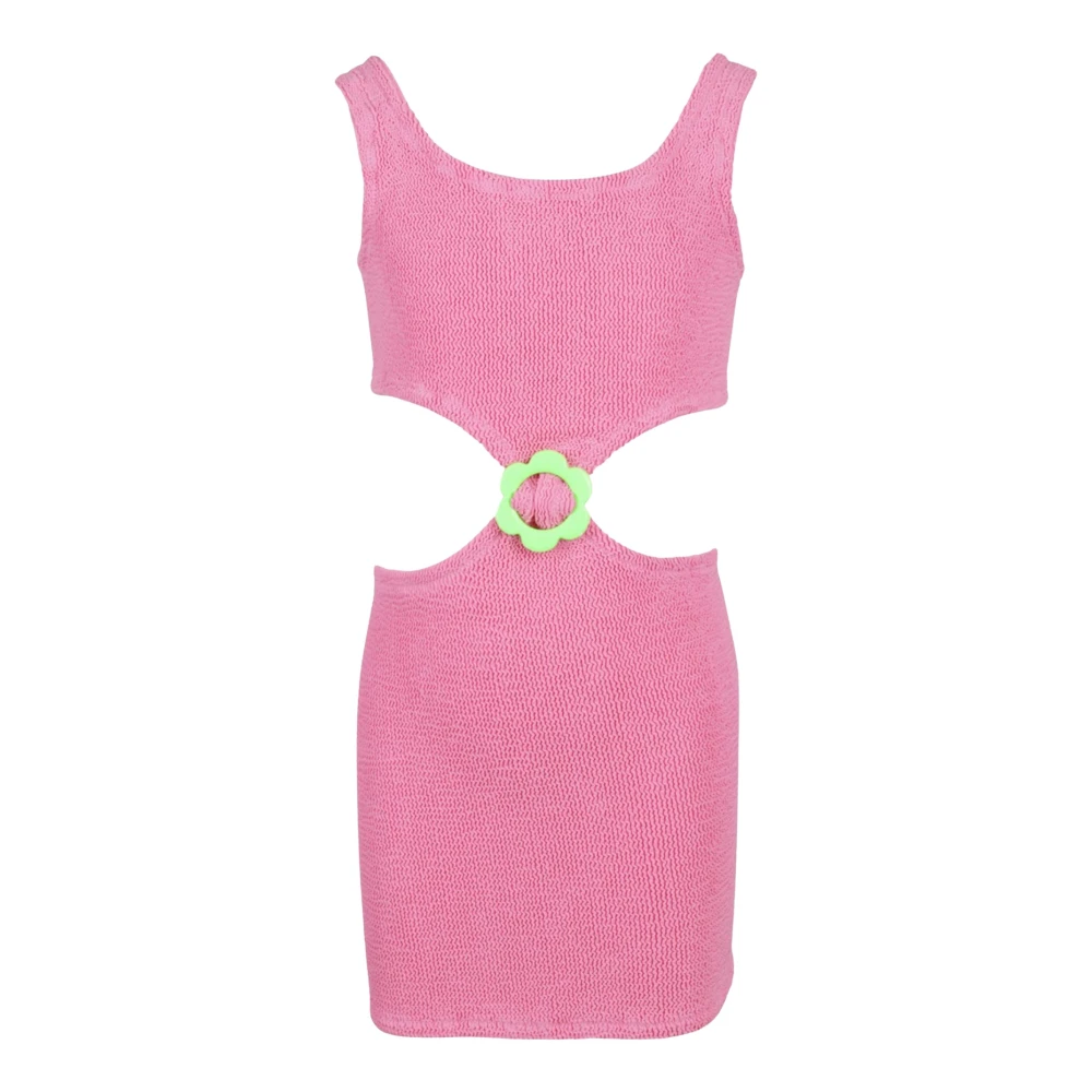 pink dress with cut-out detail