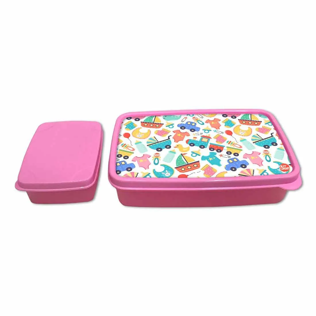 Plastic Snacks Serving Box With Small Container for School Kids Girls - Toy