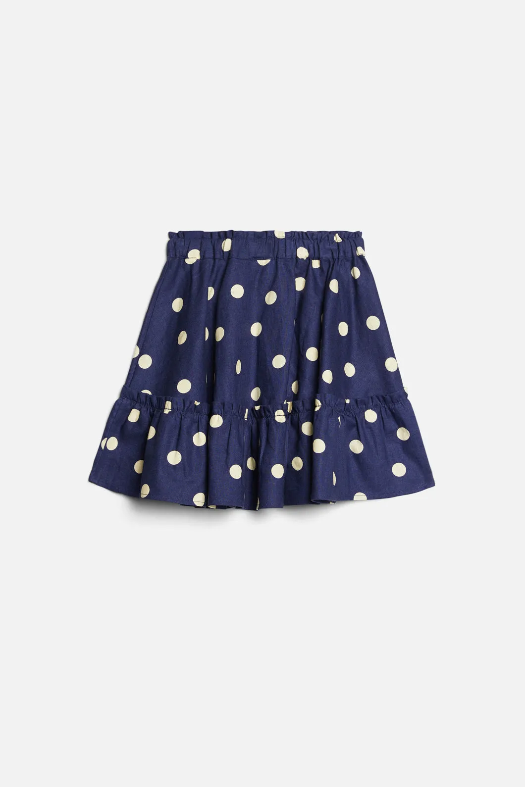 Spotty Twirly Kids Skirt in Primrose Color