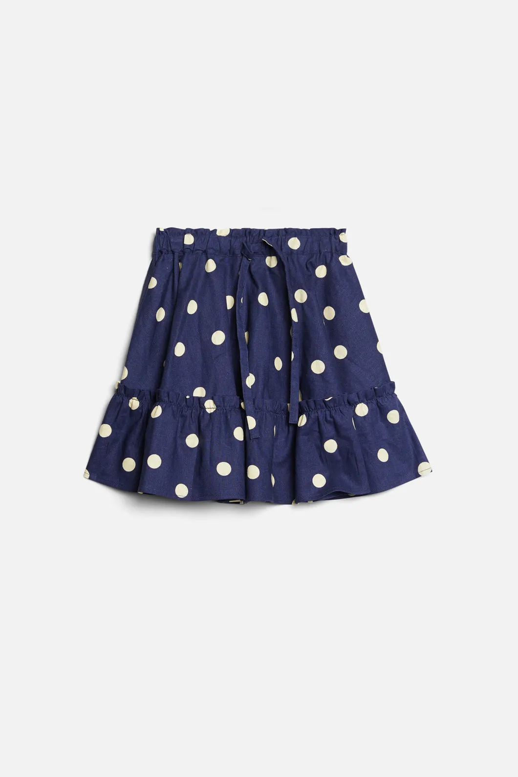 Spotty Twirly Kids Skirt in Primrose Color