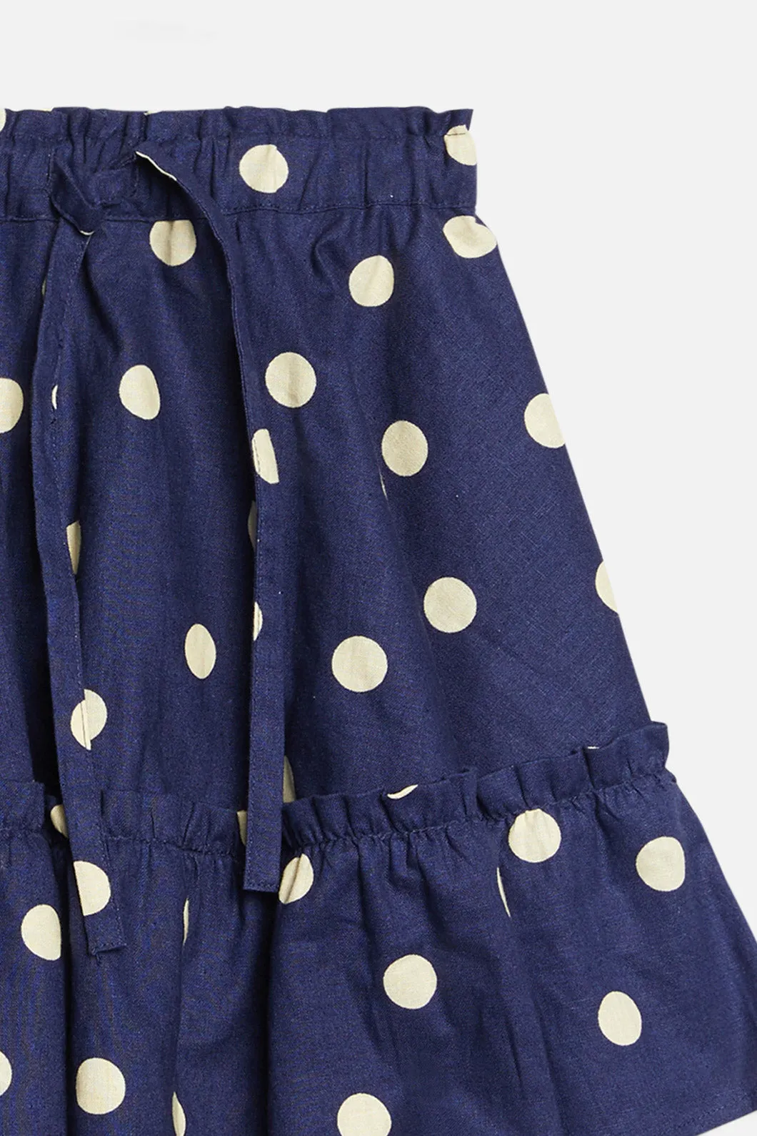 Spotty Twirly Kids Skirt in Primrose Color