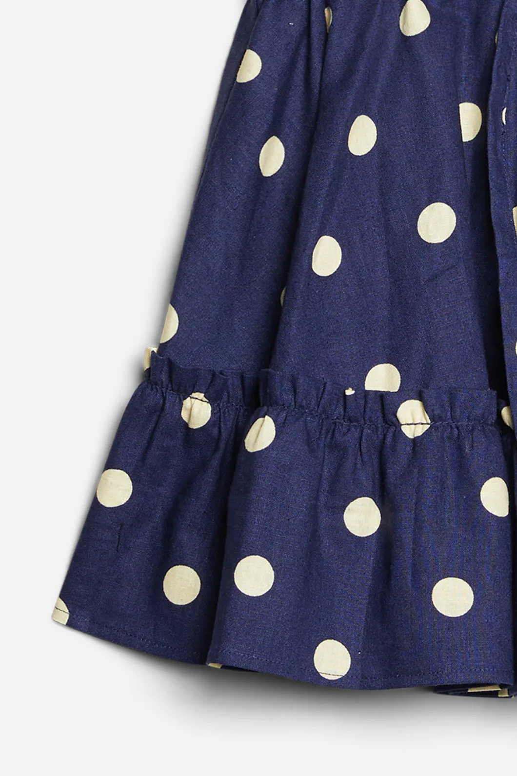 Spotty Twirly Kids Skirt in Primrose Color