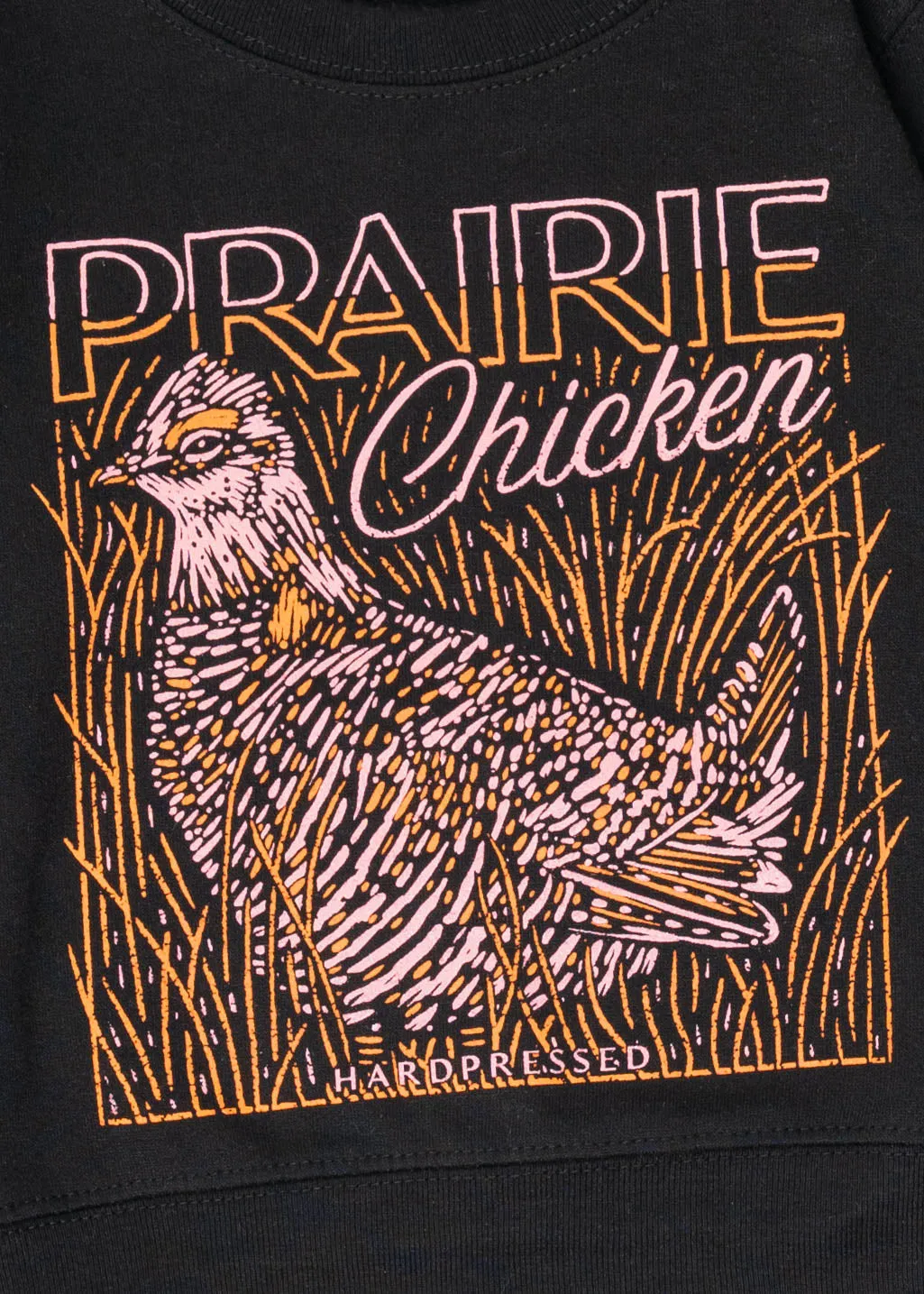 Prairie Chicken Crewneck | Black | Kids