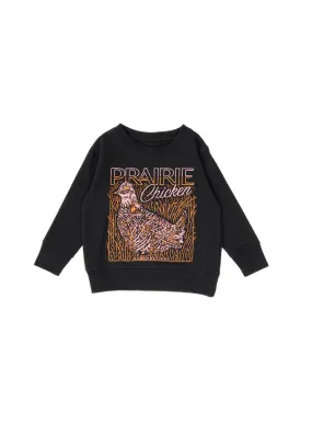 Prairie Chicken Crewneck | Black | Kids