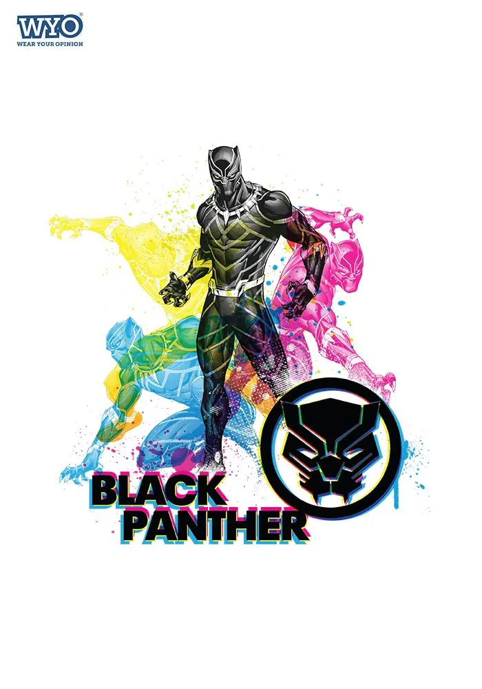 Prancing Black Panther Sr Kids T-Shirt