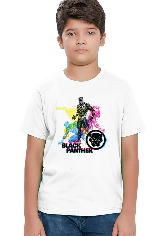 Prancing Black Panther Sr Kids T-Shirt