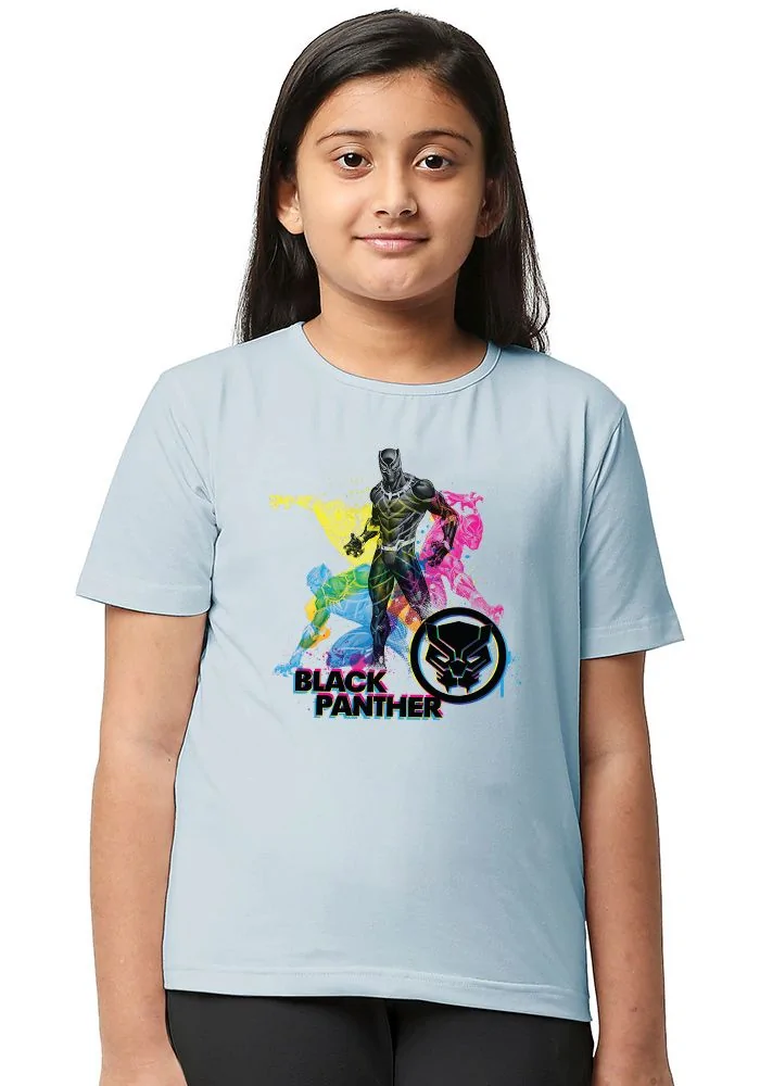 Prancing Black Panther Sr Kids T-Shirt